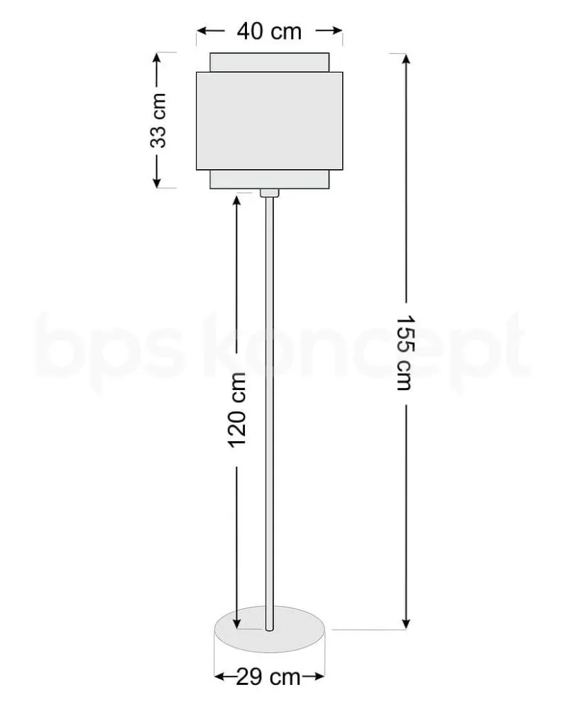 Lampa stojąca ASU II beżowa/czarna podłogowa I sklep meblowy MIRAT.