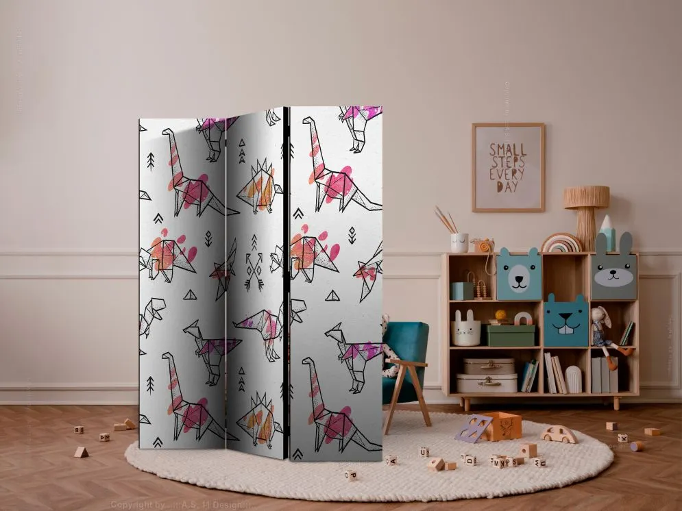 Parawan akustyczny Dla dzieci 135x172 cm 3-częściowy wielokolorowy | MIRAT.