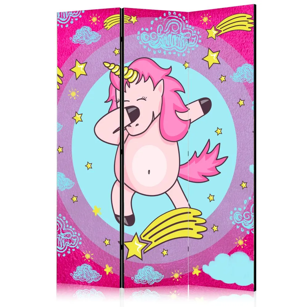 Parawan dwustronny Dla dzieci 135x172 cm 3-częściowy szary | MIRAT.