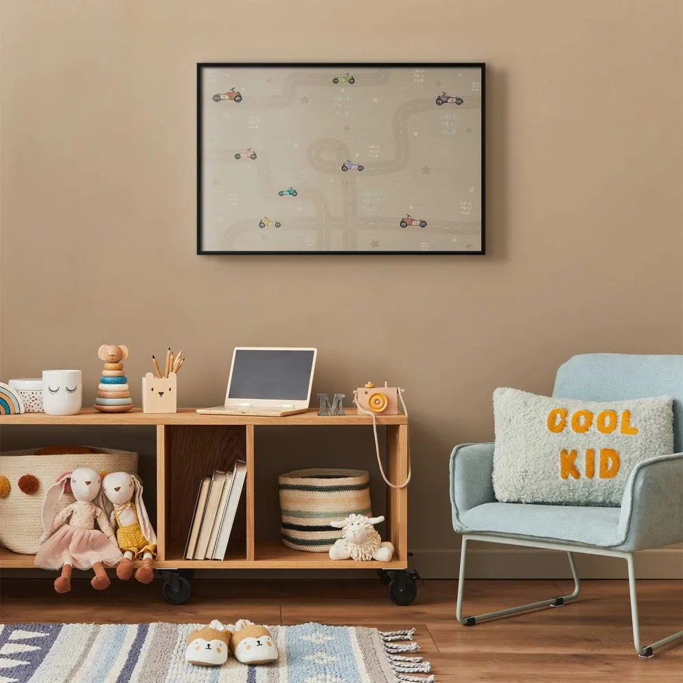 Plakat Wyścigowe autka 60x40 cm z ramą czarną bez marginesu | MIRAT.