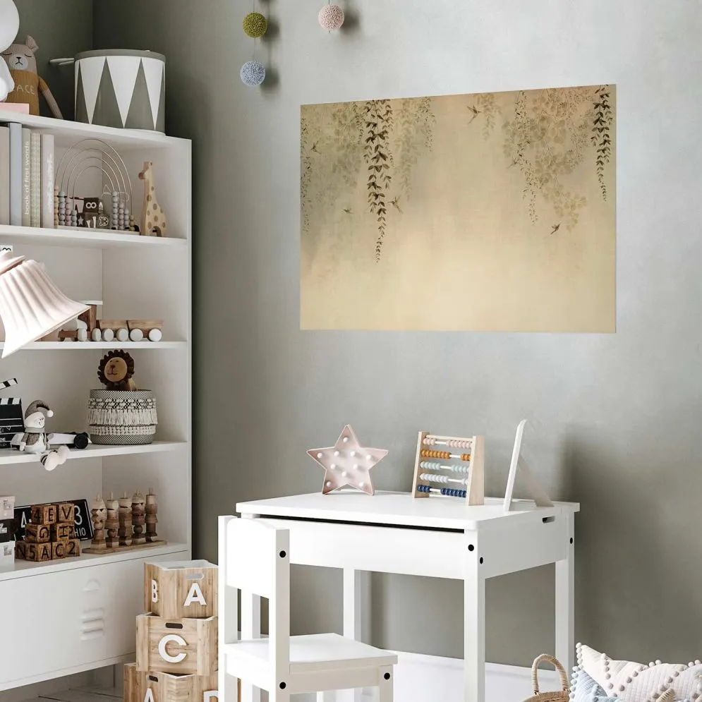 Plakat Beżowe koliberki 42x29,7 cm bez ramy bez marginesu | MIRAT.