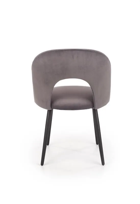 Krzesło K384 VELVET szare nowoczesne do jadalni | MIRAT. w stylu  kolekcja