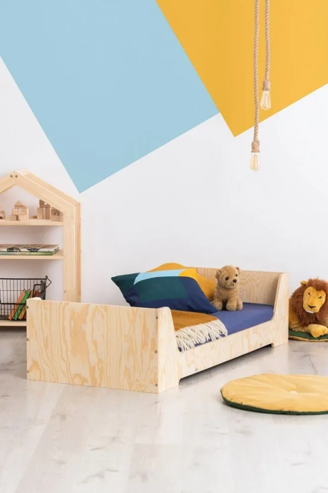 Łóżko dziecięce KIKI 13 90x200 sosna z naturalnej sklejki | MIRAT. w stylu  kolekcja