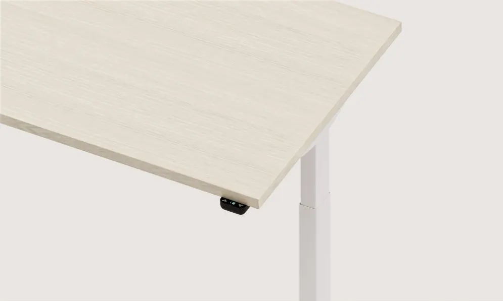 Biurko eCOMO 160x80cm platinum z regulacją nowoczesne I sklep meblowy MIRAT.