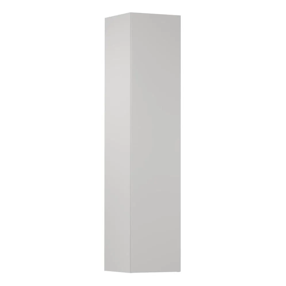 Jednodrzwiowa szafka łazienkowa wysoka EDGE 35 cm biało-szara półmat | MIRAT  kolekcja KF-EDGE