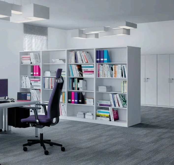 Regał biurowy EASY SPACE CABINET O 5-OH 80cm czarny wysoki I sklep meblowy MIRAT.