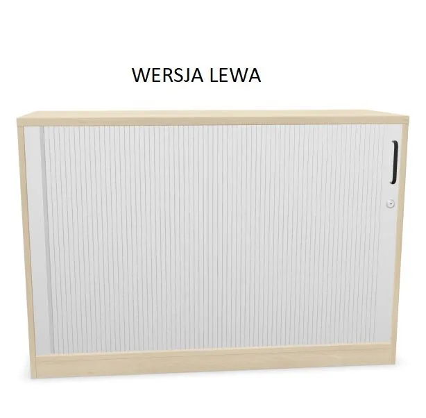 Szafka biurowa żaluzjowa EASY SPACE CABINET HRT 2-OH 120cm akacjowa zamykana I sklep meblowy MIRAT.
