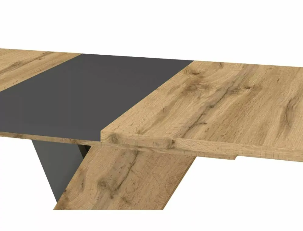 Stół rozkładany EXEL 140(180)x85 dąb artisan/antracyt do jadalni I sklep meblowy MIRAT. styl LOFT