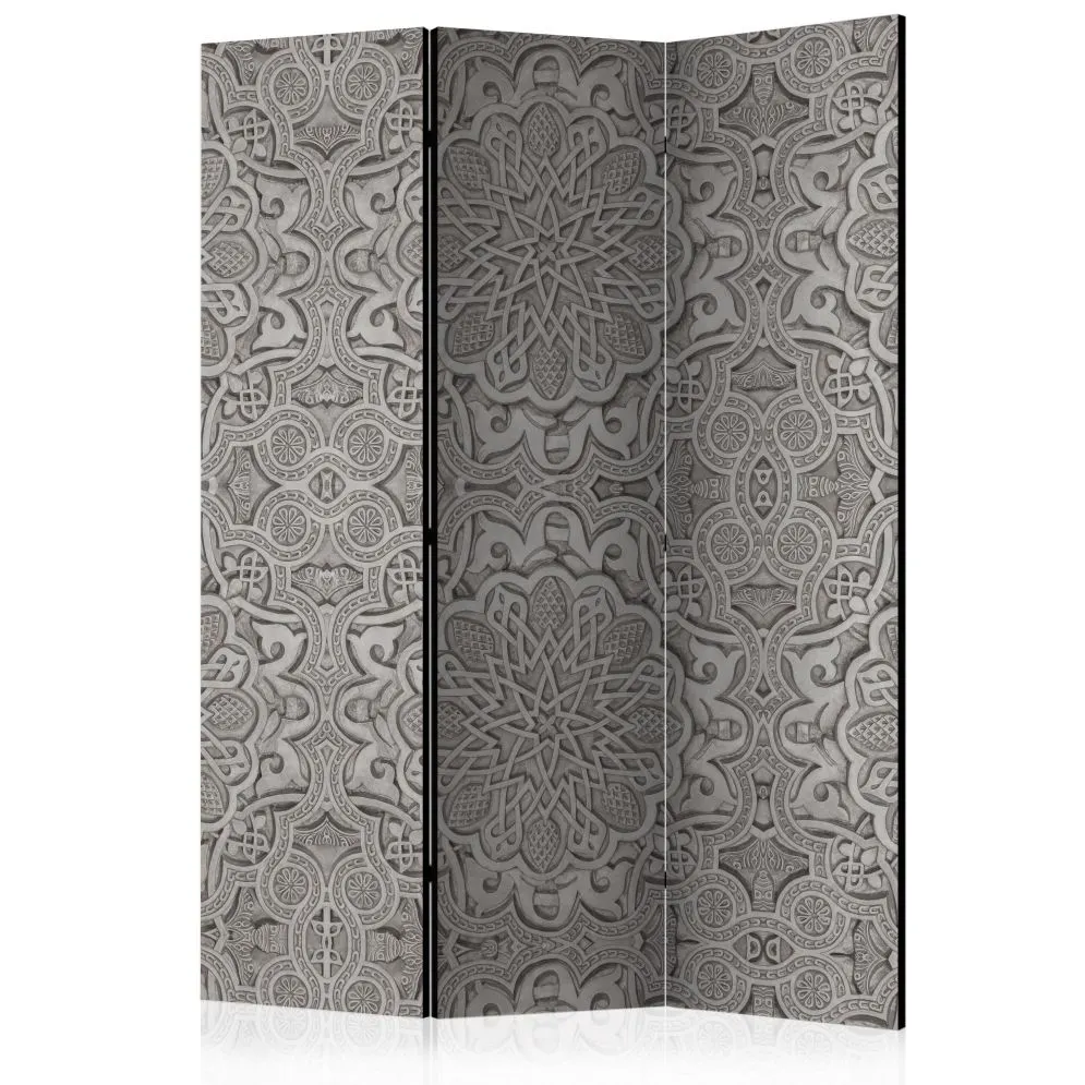 Parawan akustyczny Orient 135x172 cm 3-częściowy czarny | MIRAT.