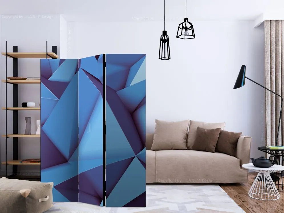 Parawan akustyczny 3D 135x172 cm 3-częściowy fioletowy | MIRAT.
