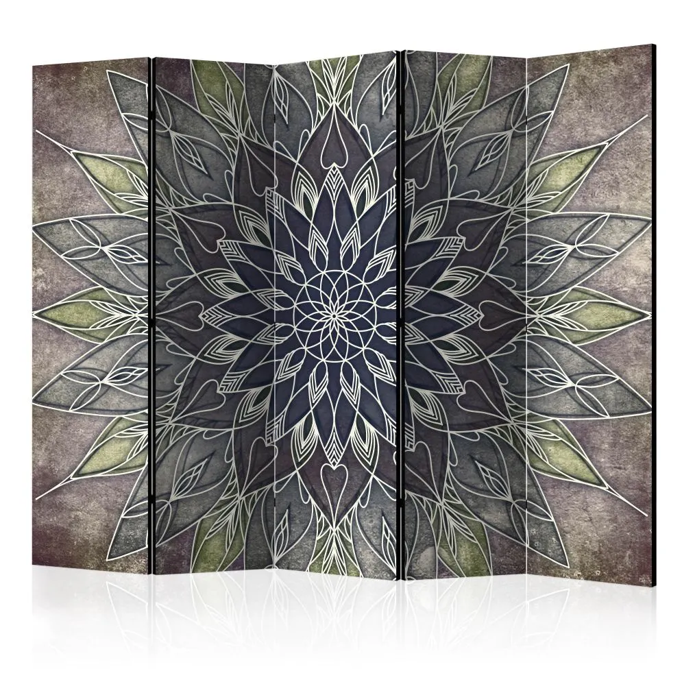 Parawan akustyczny Orient 225x172 cm 5-częściowy czarny | MIRAT.