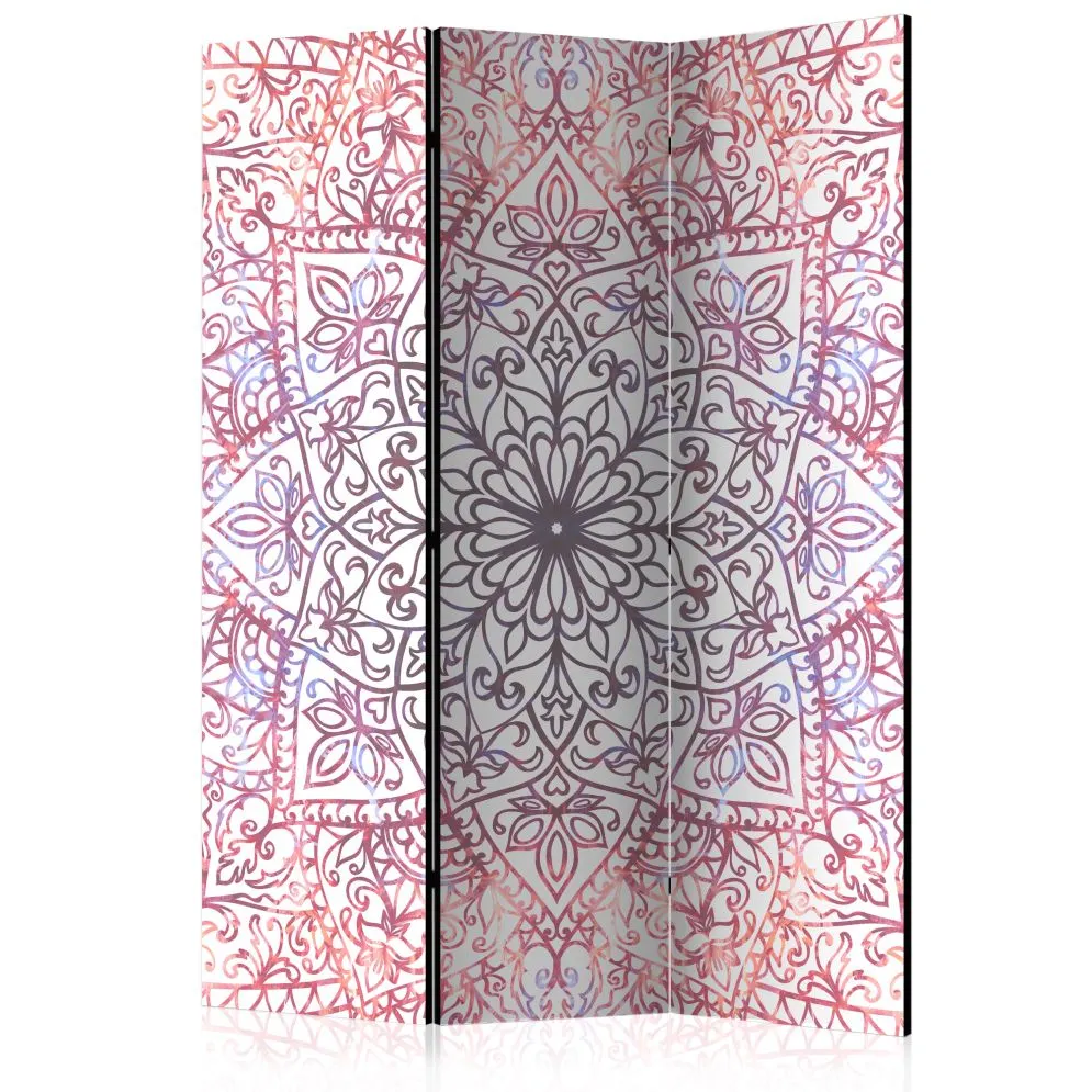 Parawan jednostronny Orient 135x172 cm 3-częściowy biały | MIRAT.