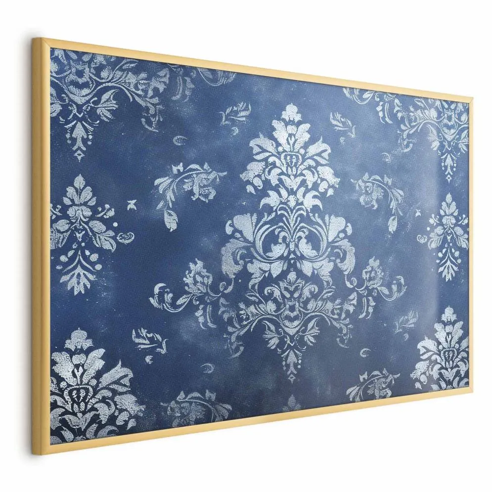 Plakat Retro ornament 42x29,7 cm z ramą złotą bez marginesu | MIRAT.