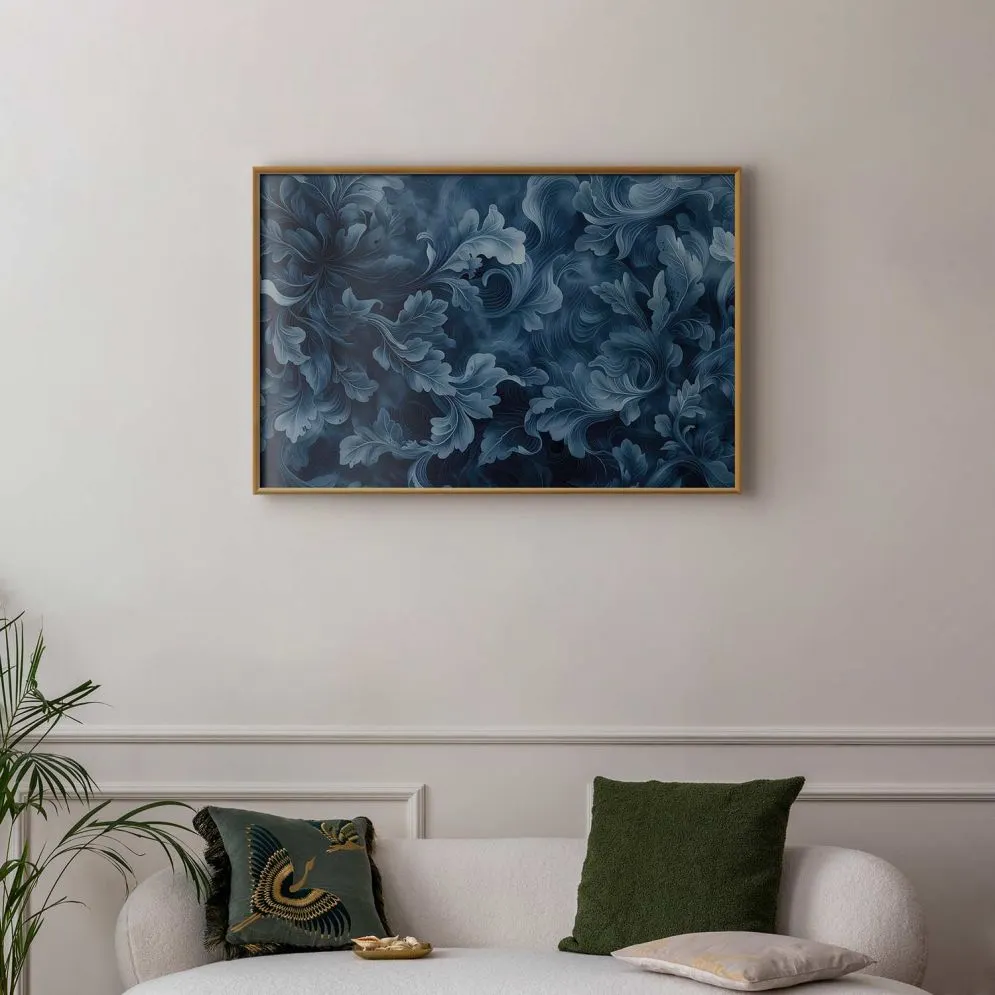 Plakat Abstrakcyjne ornamenty 60x40 cm z ramą złotą bez marginesu | MIRAT.