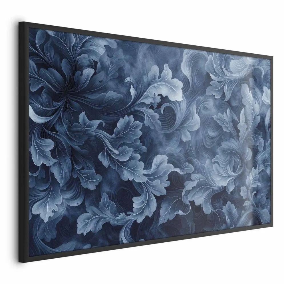 Plakat Abstrakcyjne ornamenty 90x60 cm z ramą czarną bez marginesu | MIRAT.