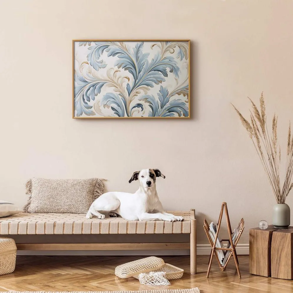 Plakat Barokowe pnącze 30x21 cm z ramą złotą bez marginesu | MIRAT.