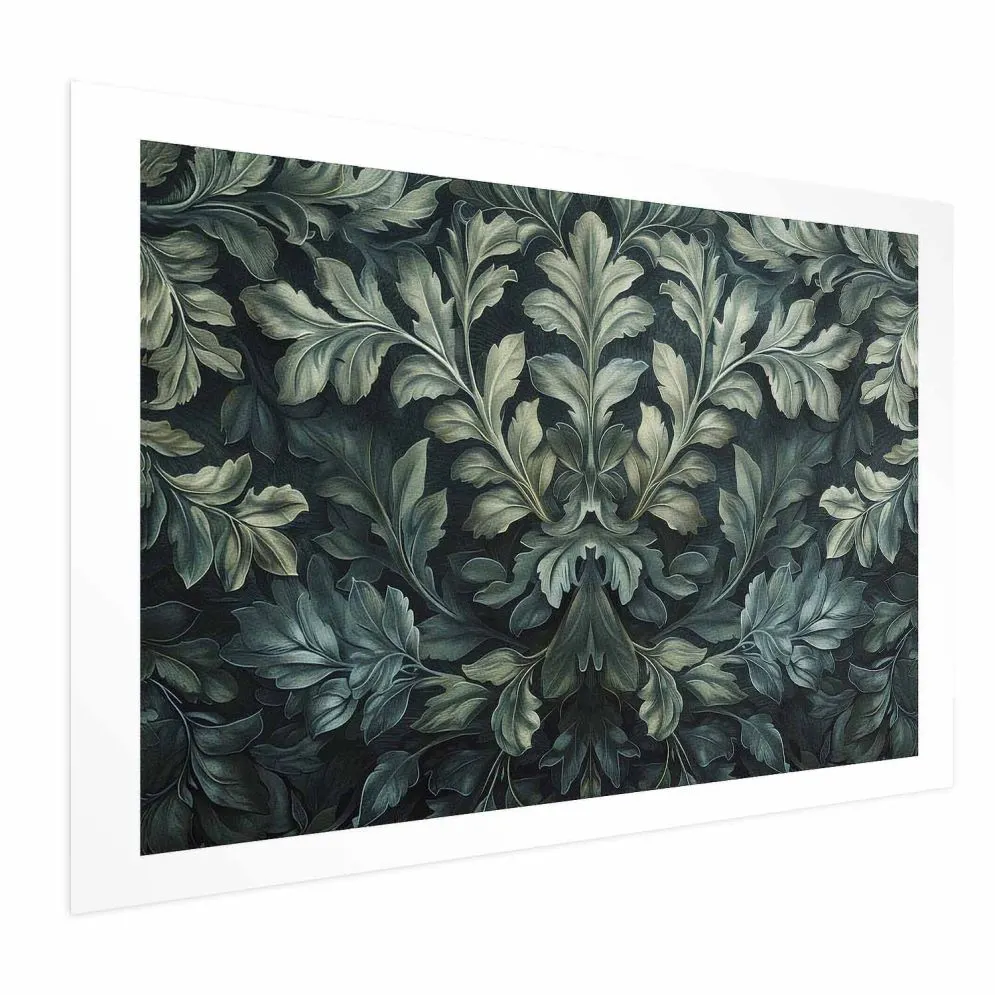 Plakat Wiktoriańskie liście 90x60 cm bez ramy z marginesem | MIRAT.