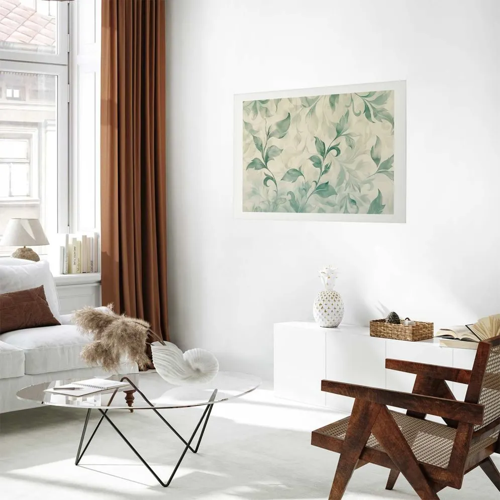 Plakat akwarelowe listki 60 x 40 cm bez ramy | MIRAT. kolekcja f-H-10016-ao-a