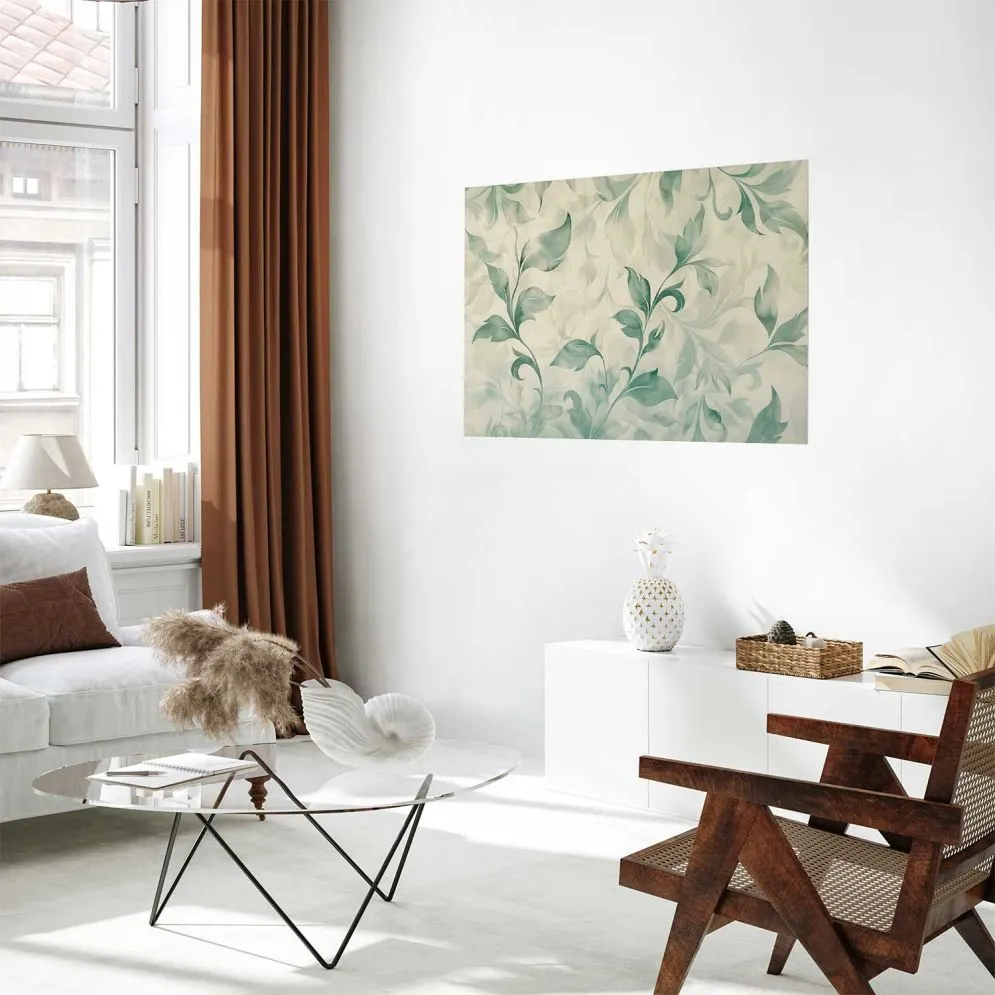 Plakat akwarelowe listki 60 x 40 cm bez ramy | MIRAT. kolekcja f-H-10016-ao-a