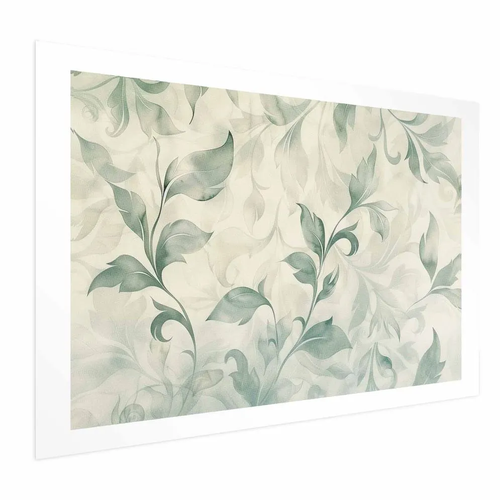 Plakat akwarelowe listki 60 x 40 cm bez ramy | MIRAT. kolekcja f-H-10016-ao-a