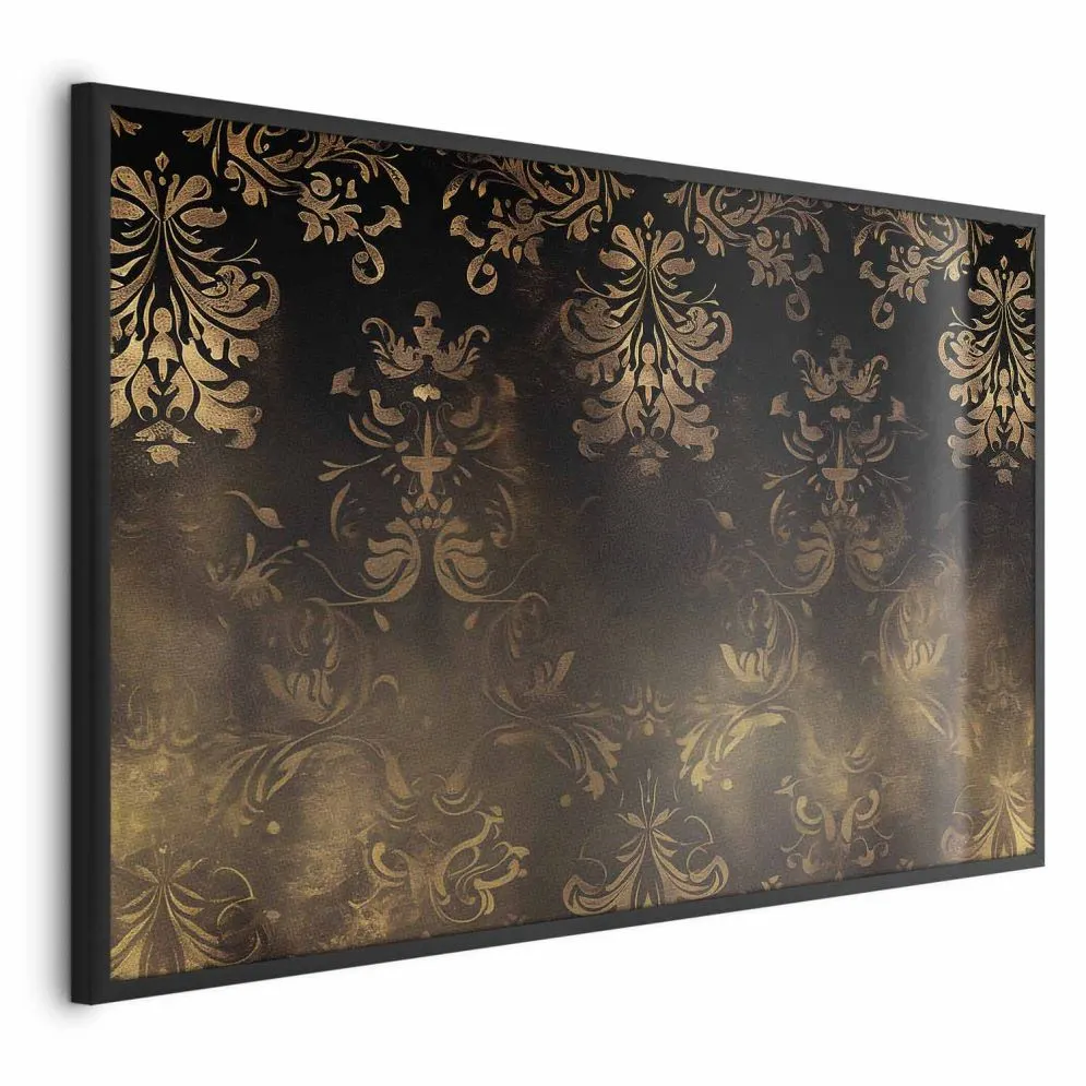 Plakat Barokowe wzory 60x40 cm z ramą czarną bez marginesu | MIRAT.
