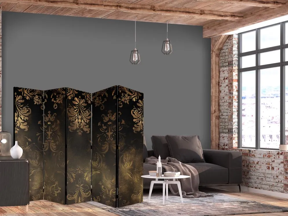 Parawan akustyczny Kwiaty 225x172 cm 5-częściowy wielokolorowy | MIRAT.