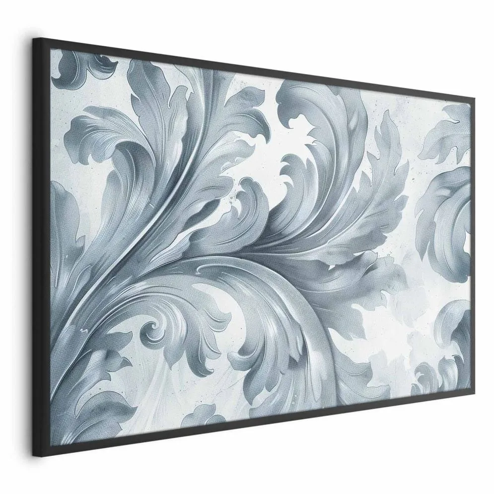 Plakat Kamienny ornament 90x60 cm z ramą czarną bez marginesu | MIRAT.