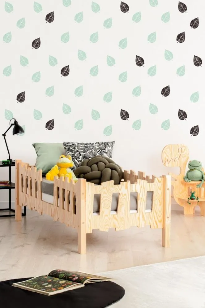 Łóżko dziecięce PIKKO S 80x160 sosna ze sklejki | MIRAT. w stylu  kolekcja