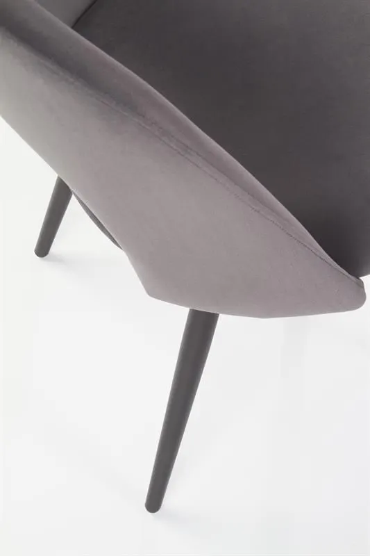 Krzesło K384 VELVET szare nowoczesne do jadalni | MIRAT. w stylu  kolekcja