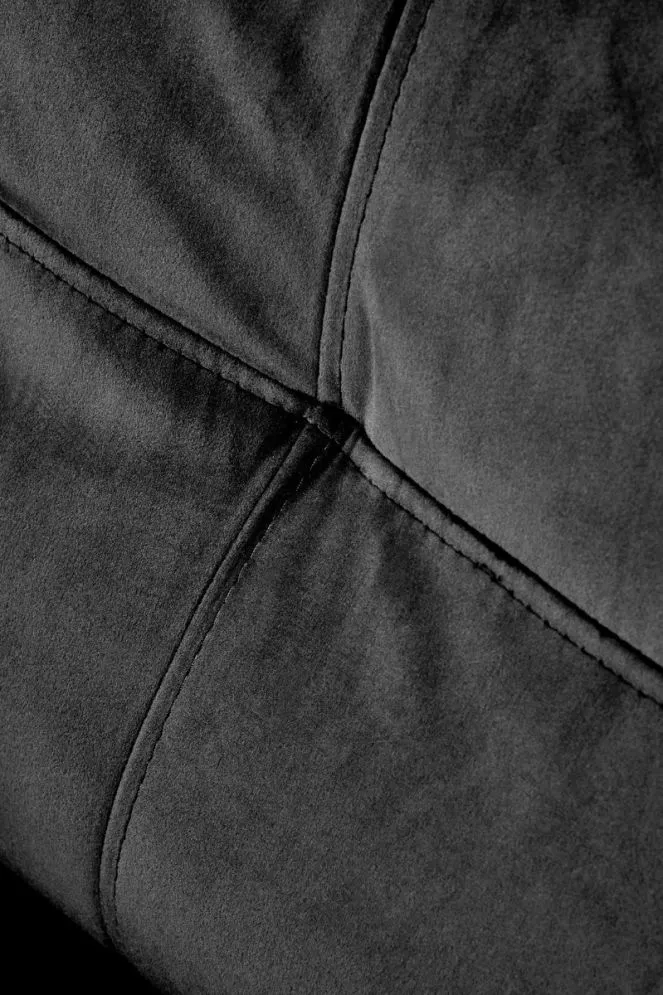 Fotel FELIPE 2 VELVET czarny z funkcją relaks | MIRAT. styl LOFT