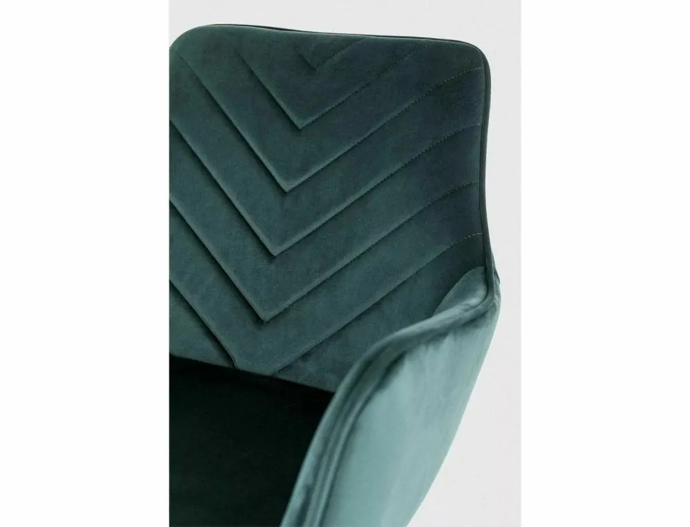 Krzesło tapicerowane FIG VELVET zielone w stylu glamour I sklep meblowy MIRAT. styl GLAMOUR