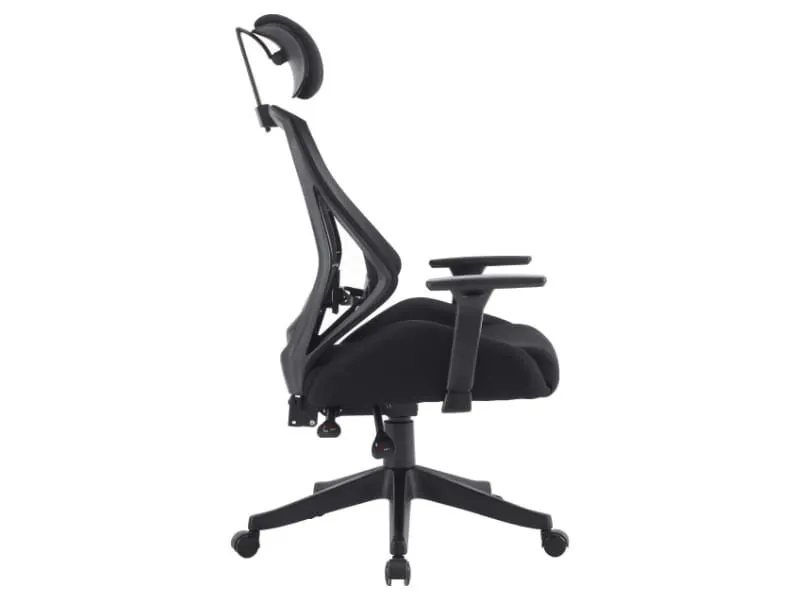 Certyfikowany fotel ergonomiczny Q-406 M czarny z atestem | MIRAT