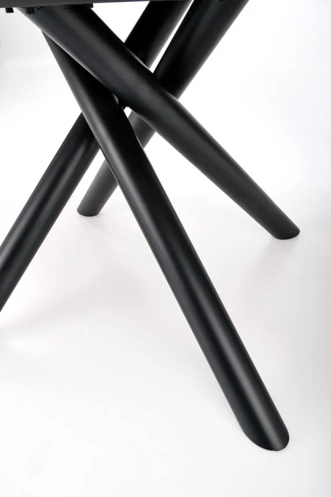 Stół DERRICK 160(200)x90 dąb/czarny rozkładany w stylu loft | MIRAT. styl LOFT