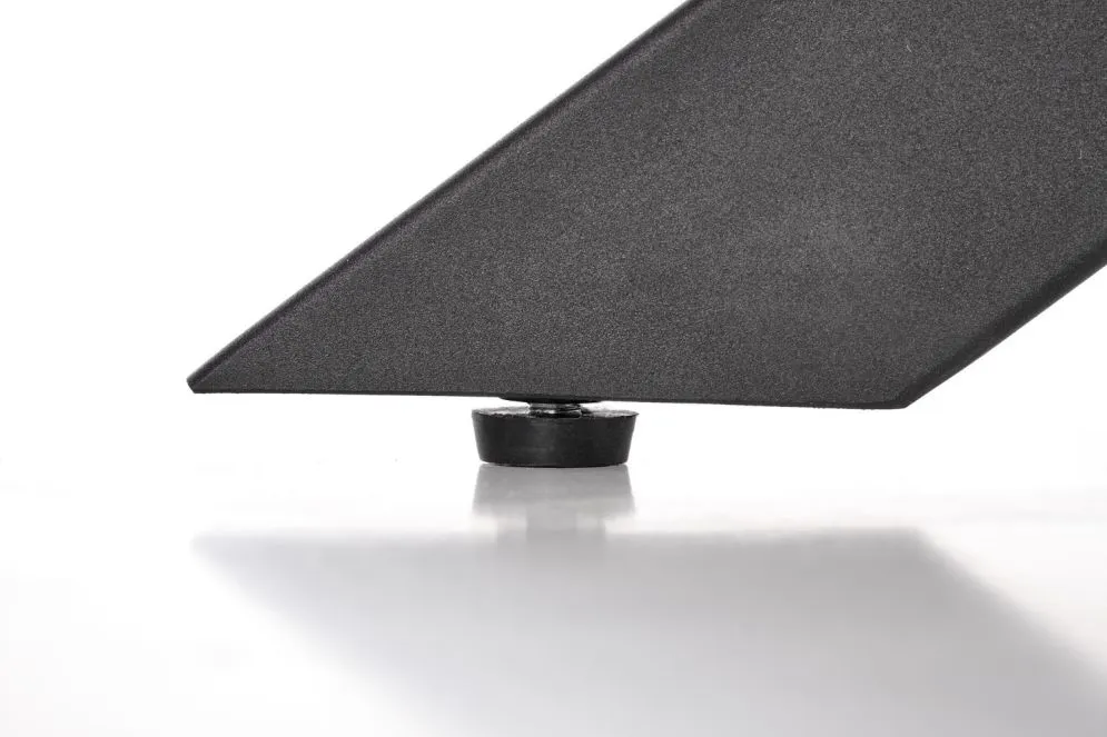 Stół rozkładany LEGARTO 160(200)x90 dąb/czarny na designerskiej podstawie | MIRAT. styl LOFT