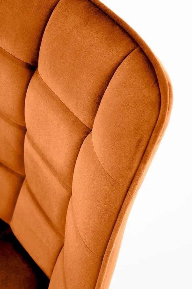 Krzesło tapicerowane K332 VELVET cynamonowe pikowane I sklep meblowy MIRAT. styl LOFT
