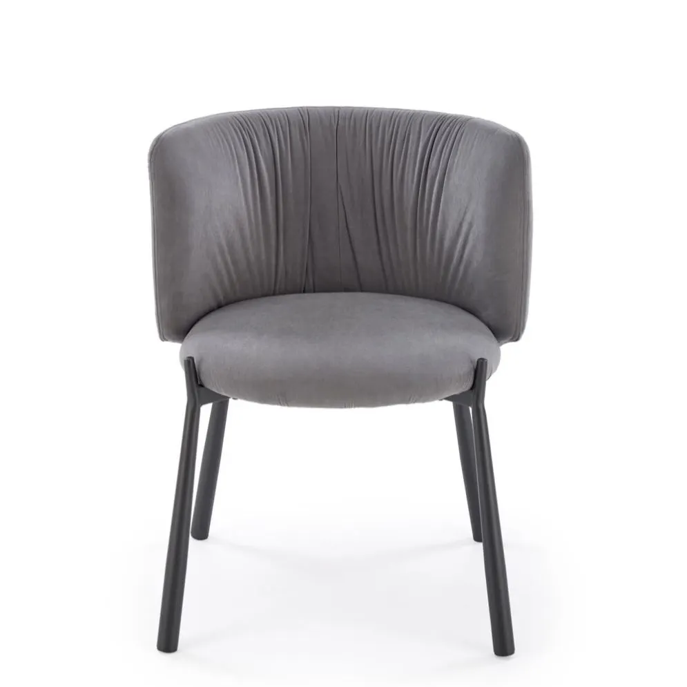 Krzesło tapicerowane K531 VELVET szare w stylu loftowym I sklep meblowy MIRAT. styl LOFT
