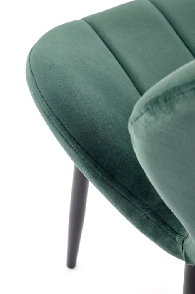 Krzesło tapicerowane K538 VELVET zielone glamour I sklep meblowy MIRAT. styl GLAMOUR, LOFT