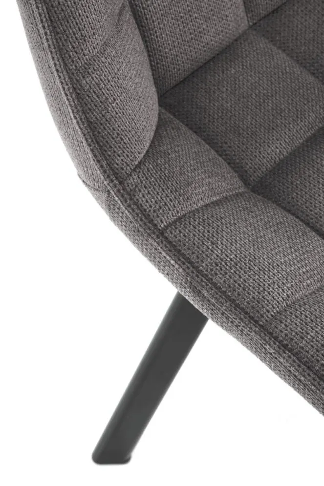 Krzesło tapicerowane K549 szare na metalowej podstawie I sklep meblowy MIRAT. styl LOFT