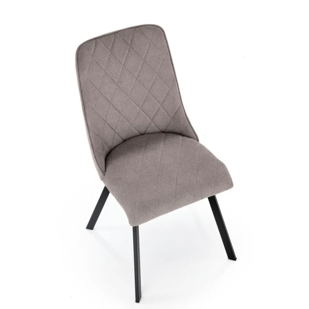 Krzesło tapicerowane K561 szare pikowane I sklep meblowy MIRAT. styl GLAMOUR, LOFT
