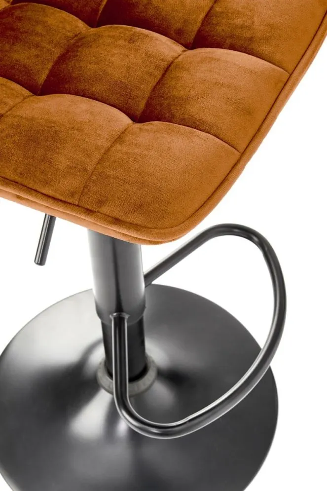 Hoker H-95 VELVET musztardowy obrotowy I sklep meblowy MIRAT. styl LOFT