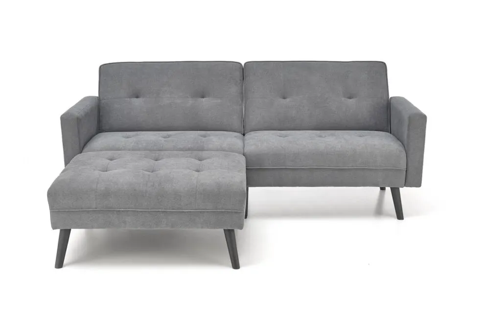 Sofa rozkładana CORNELIUS szara z podnóżkiem I sklep meblowy MIRAT.
