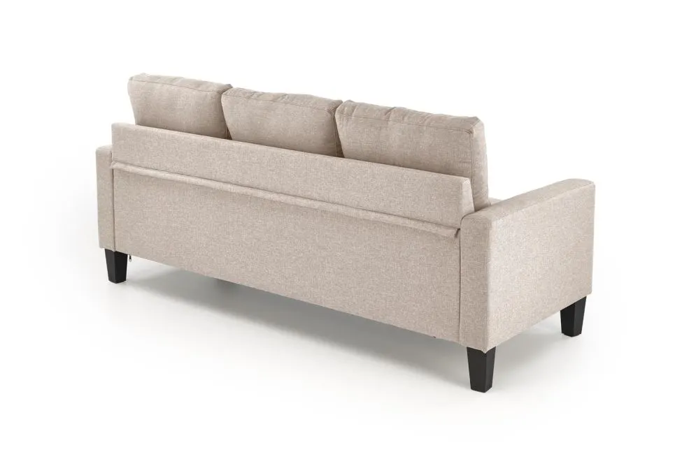 Sofa GERSON beżowa z podnóżkiem na nóżkach I sklep meblowy MIRAT.
