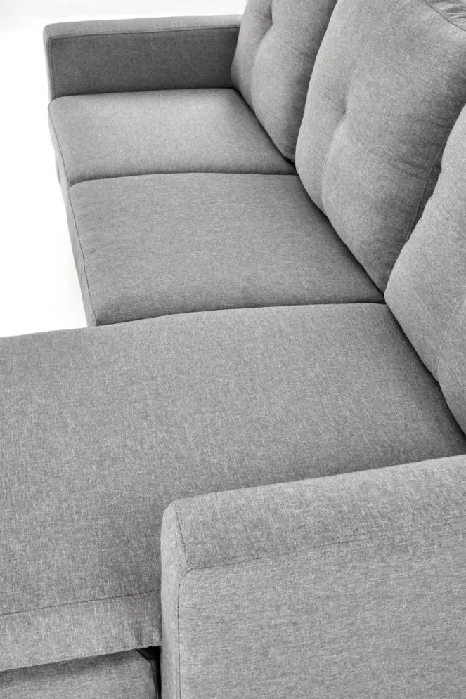 Sofa GERSON szara z podnóżkiem 3-osobowa I sklep meblowy MIRAT.