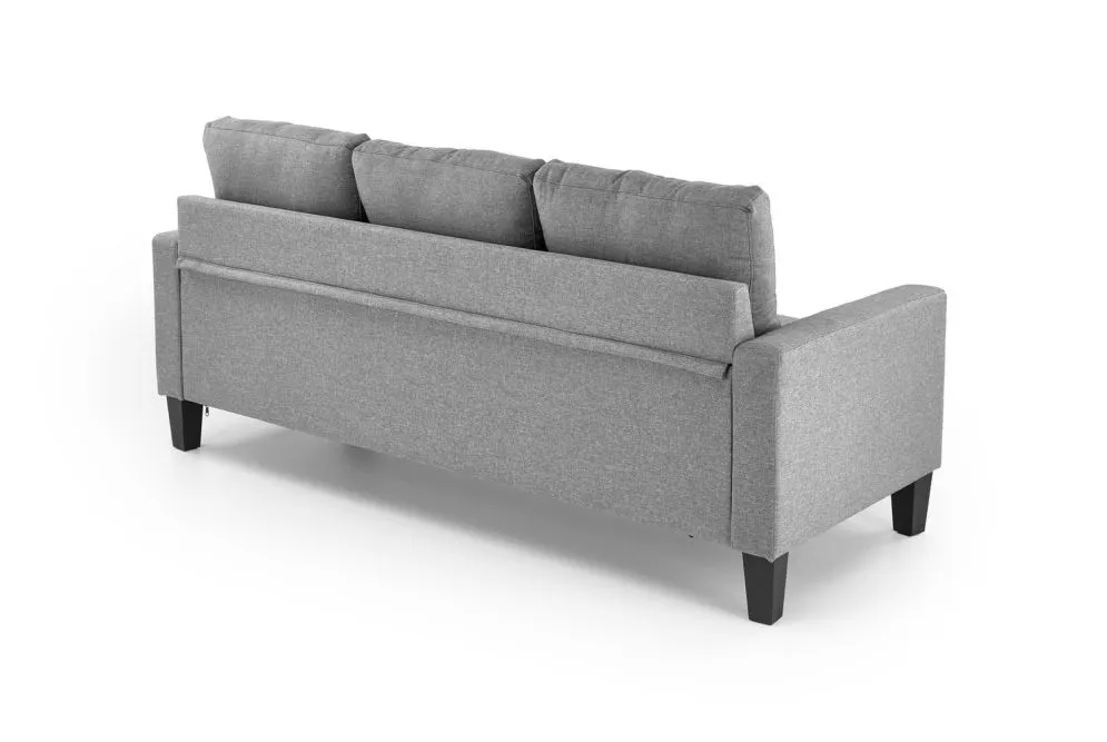 Sofa GERSON szara z podnóżkiem 3-osobowa I sklep meblowy MIRAT.