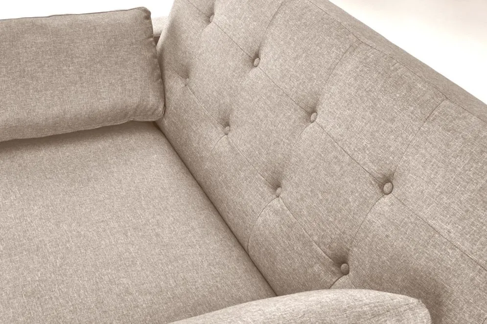 Sofa rozkładana z funkcją spania PAULINIO beżowa do salonu I sklep meblowy MIRAT.