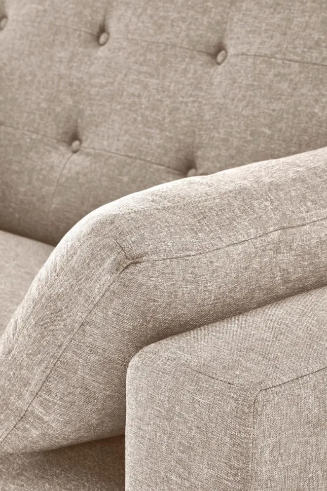 Sofa rozkładana z funkcją spania PAULINIO beżowa do salonu I sklep meblowy MIRAT.