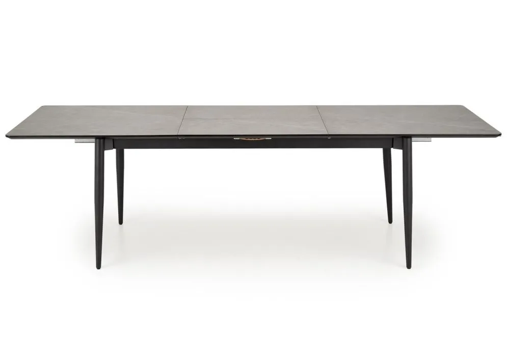 Stół rozkładany CHARLES 180(260)x90 szary marmur/czarny 10-osobowy I sklep meblowy MIRAT. styl LOFT