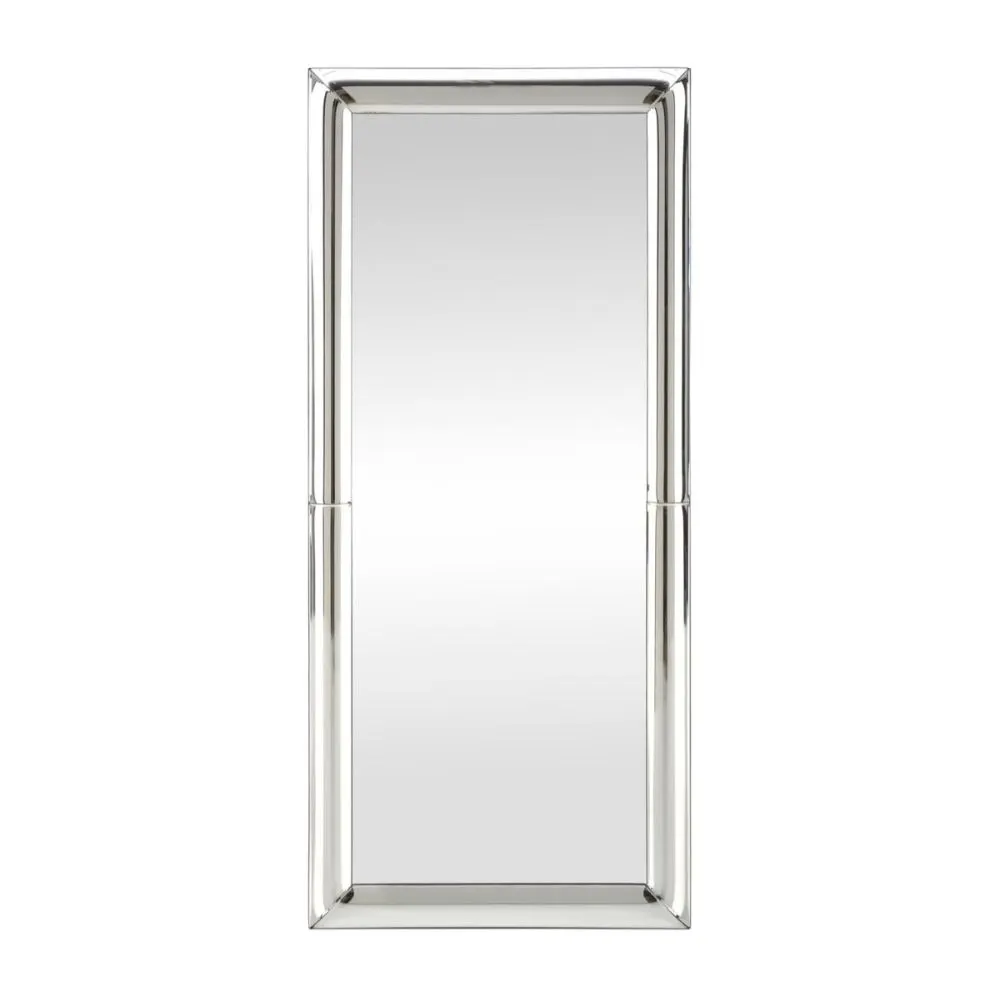 Lustro dekoracyjne ABISSO 72x162cm srebrne wiszące I sklep meblowy MIRAT. styl GLAMOUR