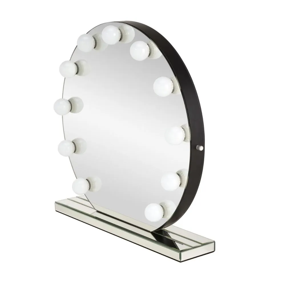Okrągłe lustro do toaletki TORANO 70x70cm z oświetleniem LED I sklep meblowy MIRAT.