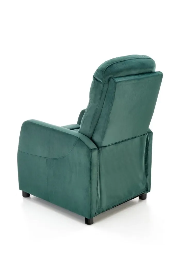 Fotel FELIPE 2 VELVET ciemnozielony rozkładany do salonu | MIRAT. styl LOFT